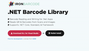 .NET Barcode Library screenshot