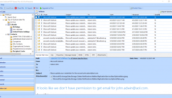Outlook Email Convert PDF screenshot