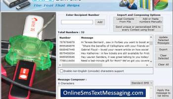 Modem Text Messaging screenshot