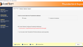 Thunderbird Converter screenshot