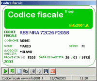 Codice Fiscale screenshot