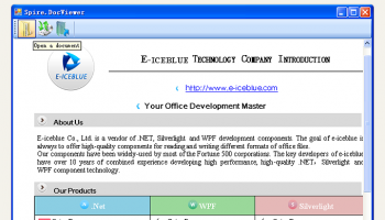 Free Spire.DocViewer for .NET screenshot