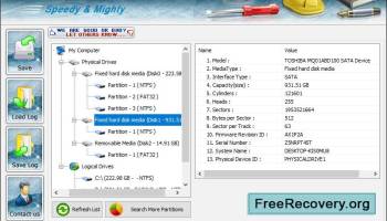 Free Recovery screenshot