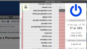 µBlock for Opera screenshot