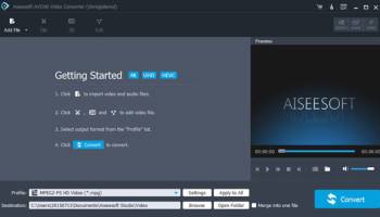 Aiseesoft AVCHD Video Converter screenshot