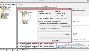 Datavare PST to PDF Converter screenshot
