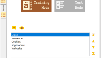 Metamorphosec German Sentence Scramble screenshot