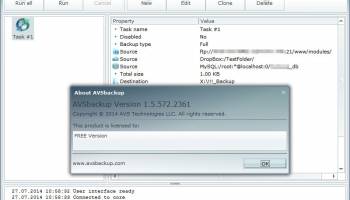 AVS backup Free screenshot