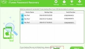 iSeePassword - iTunes Password Recovery V2.1.3.0 screenshot