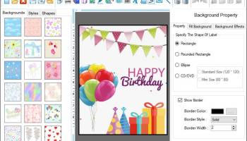 Birthday Cards Designing Software screenshot