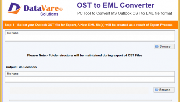 DataVare OST to EML Converter Expert screenshot