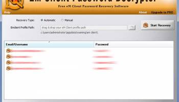 Password Decryptor for Emclient screenshot