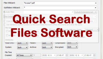 VeryUtils Quick Search Files screenshot