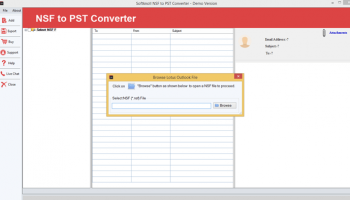 SoftKnoll NSF to PST Converter screenshot