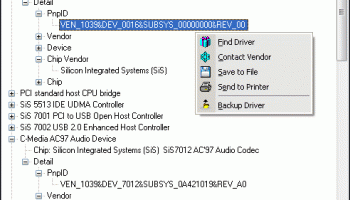 Unknown Device Identifier screenshot