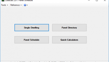 Loadcalc 2017 Panel Schedule screenshot