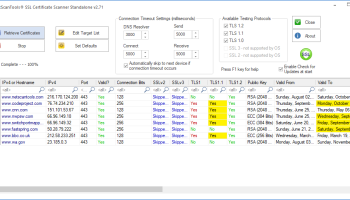 NetScanTools SSL Certificate Scanner screenshot