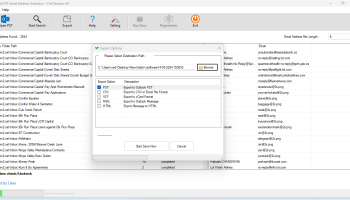 PST Email Address Extractor screenshot