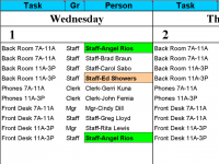 Calendar 50 People to Tasks With Excel screenshot