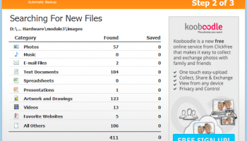Clickfree Automatic Backup screenshot