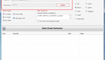 Email Address Extractor for Gmail screenshot