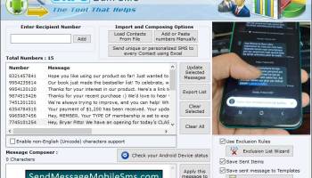 Bulk SMS for Android Mobile screenshot