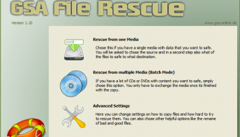 GSA File Rescue screenshot