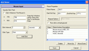 Auto Clicker Asoftech screenshot