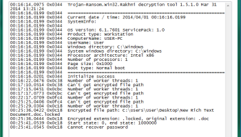 Kaspersky RakhniDecryptor screenshot