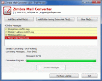 Zimbra Export to PST screenshot