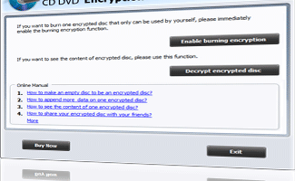 Gili CD DVD Encryption screenshot