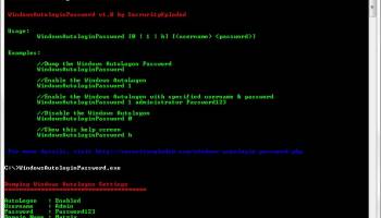 Windows Autologin Password screenshot