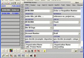 Purchase Order Organizer Deluxe screenshot
