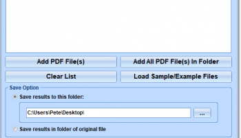 PDF Remove Images From Multiple Files Software screenshot