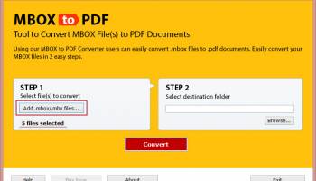 SoftTweak MBOX to PDF screenshot