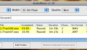 AudioMove screenshot