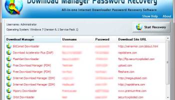 Download Manager Password Recovery screenshot