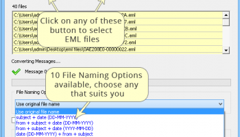 Convert EML to PDF screenshot