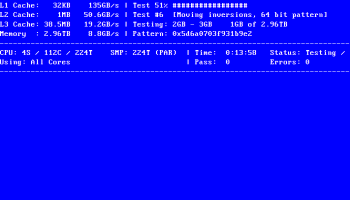 Memtest86+ for Windows screenshot
