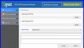 OST to PST Converter SysOZ screenshot