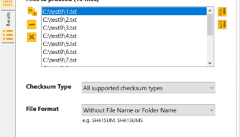 Metamorphosec Checksum File Creator screenshot