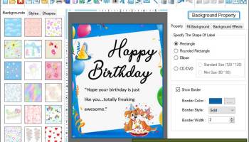 Designing Software for Birthday Cards screenshot