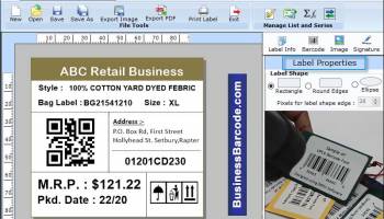 Manufacturing Industry Barcode Maker screenshot