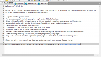 EditPad Lite screenshot