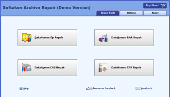 Softaken Archive Repair screenshot