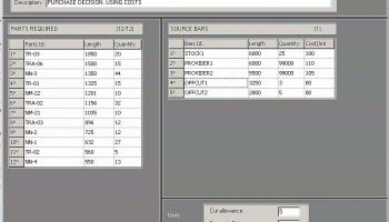 1DNest: 1D Cutting Optimizer screenshot