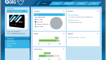 OCZ SSD Utility screenshot