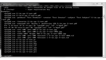 VeryUtils XPS to PDF Converter Command Line screenshot