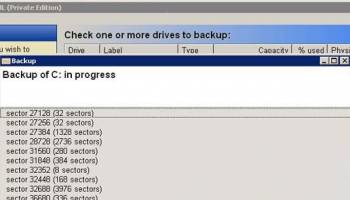 DriveImage XML screenshot