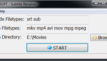 Subtitle Renamer screenshot